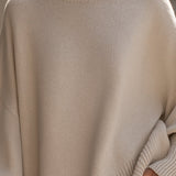 Elegantní a Stylový Pletený Pončo pro Ženy – Dlouhý Oversized a Měkký Svetr