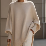 Elegantní a Stylový Pletený Pončo pro Ženy – Dlouhý Oversized a Měkký Svetr
