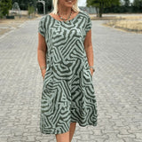 Nelia™ – Stylové Tisknuté Letní Šaty