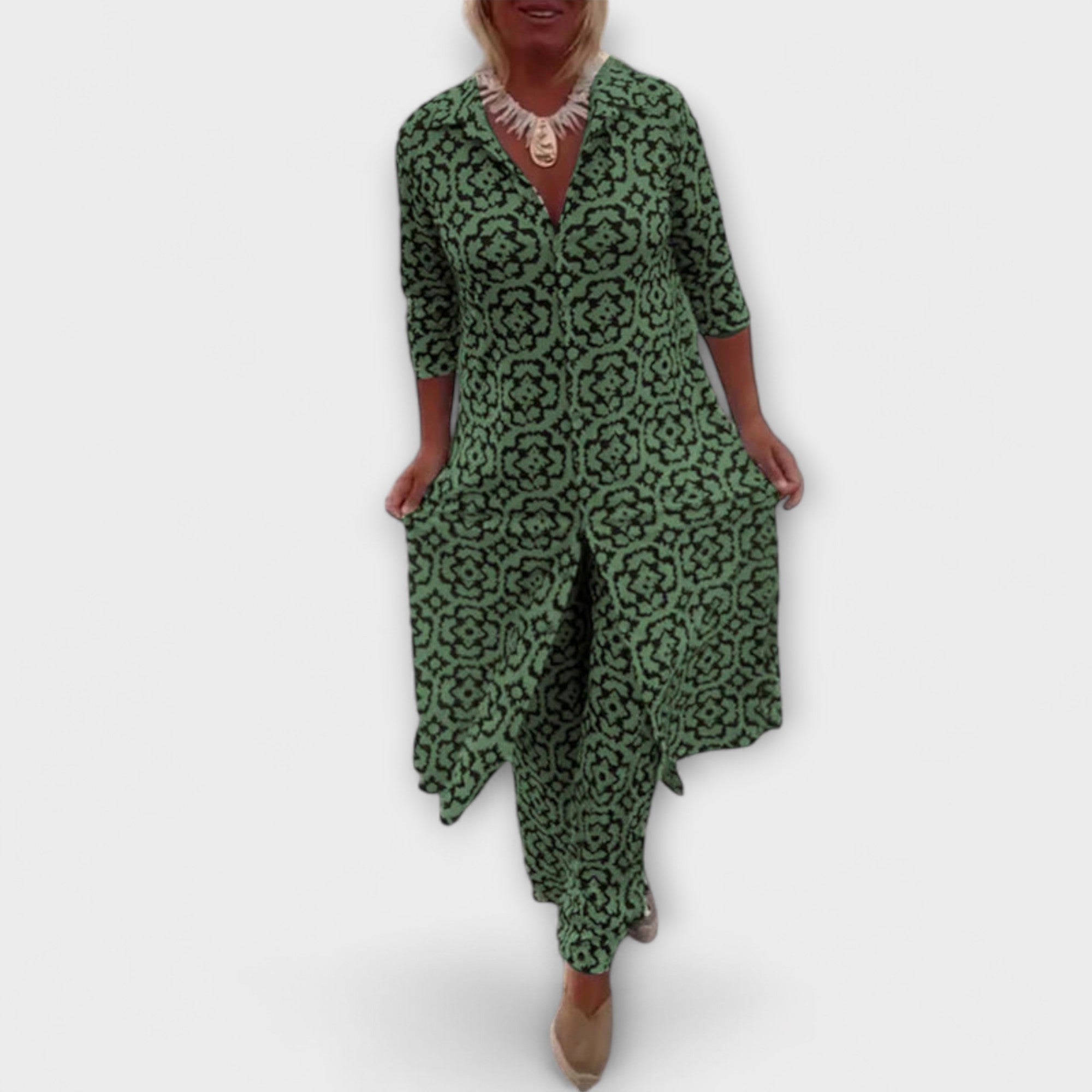 Camilla - Elegantní geometrický komplet