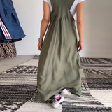 Elegantní Maxi Šaty Salopette pro Ženy – Styl Uvolněný Chic Bez Rukávů