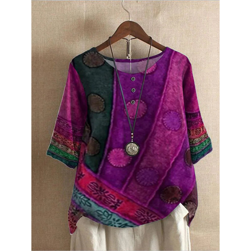 Valerie - Barevný boho top