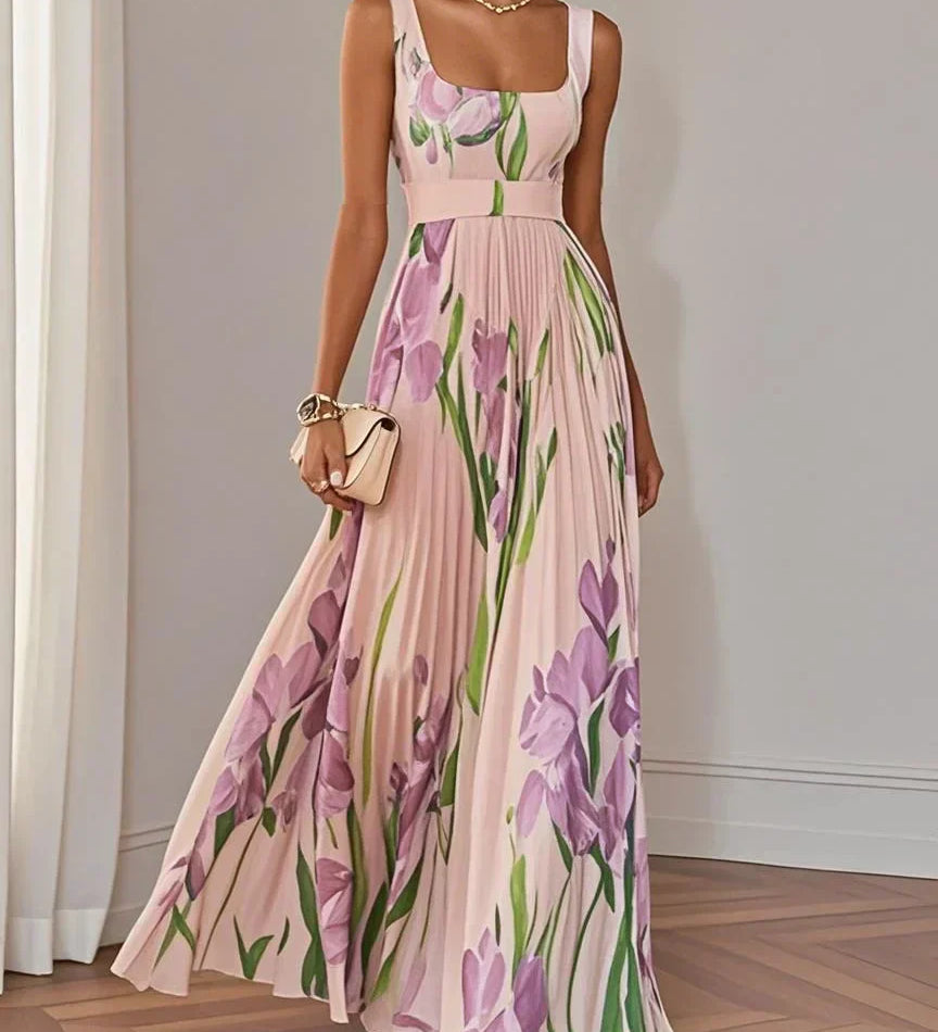 Mary™ - Elegantní plisované maxi šaty