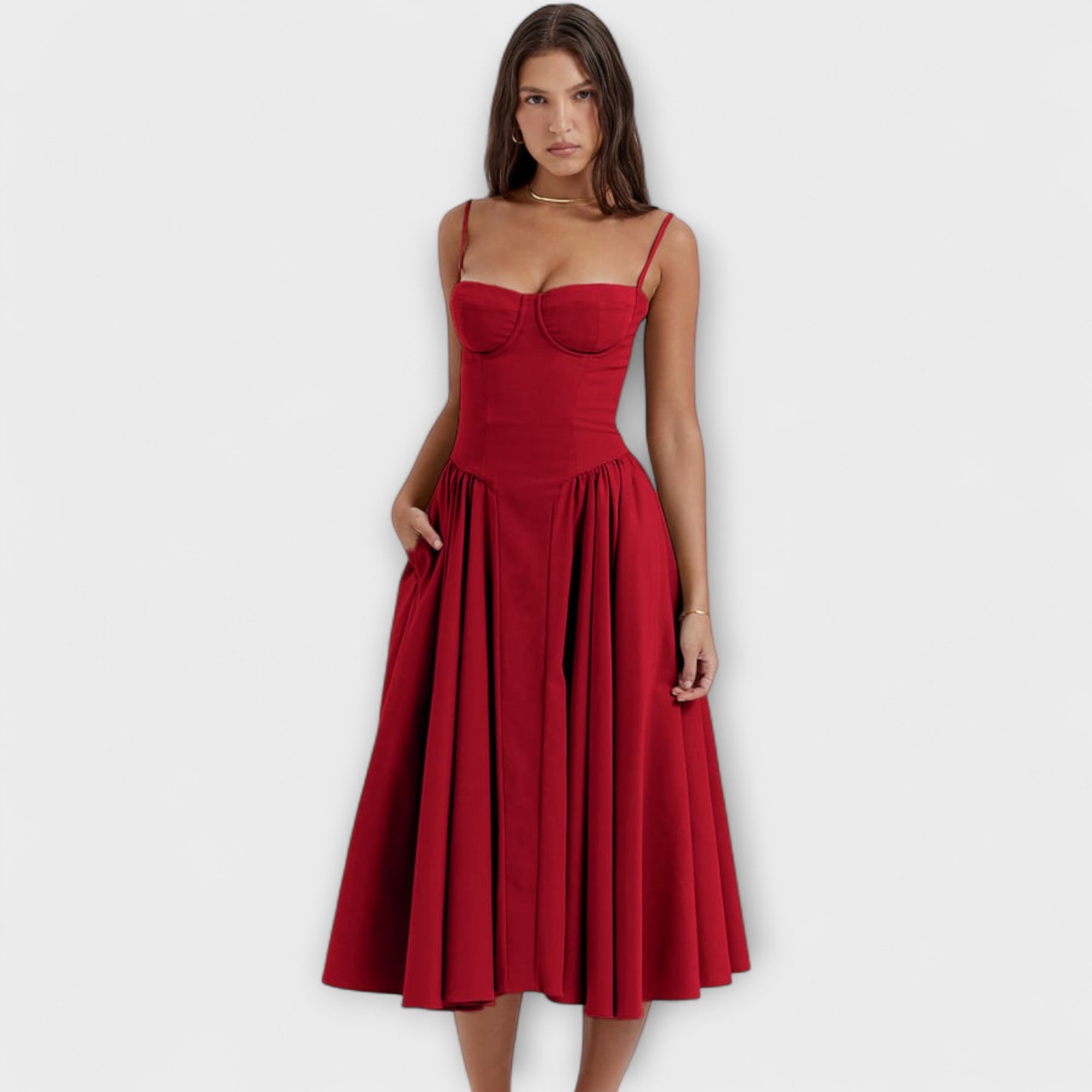 Rosalie - Elegantní korzetové šaty bez rukávů