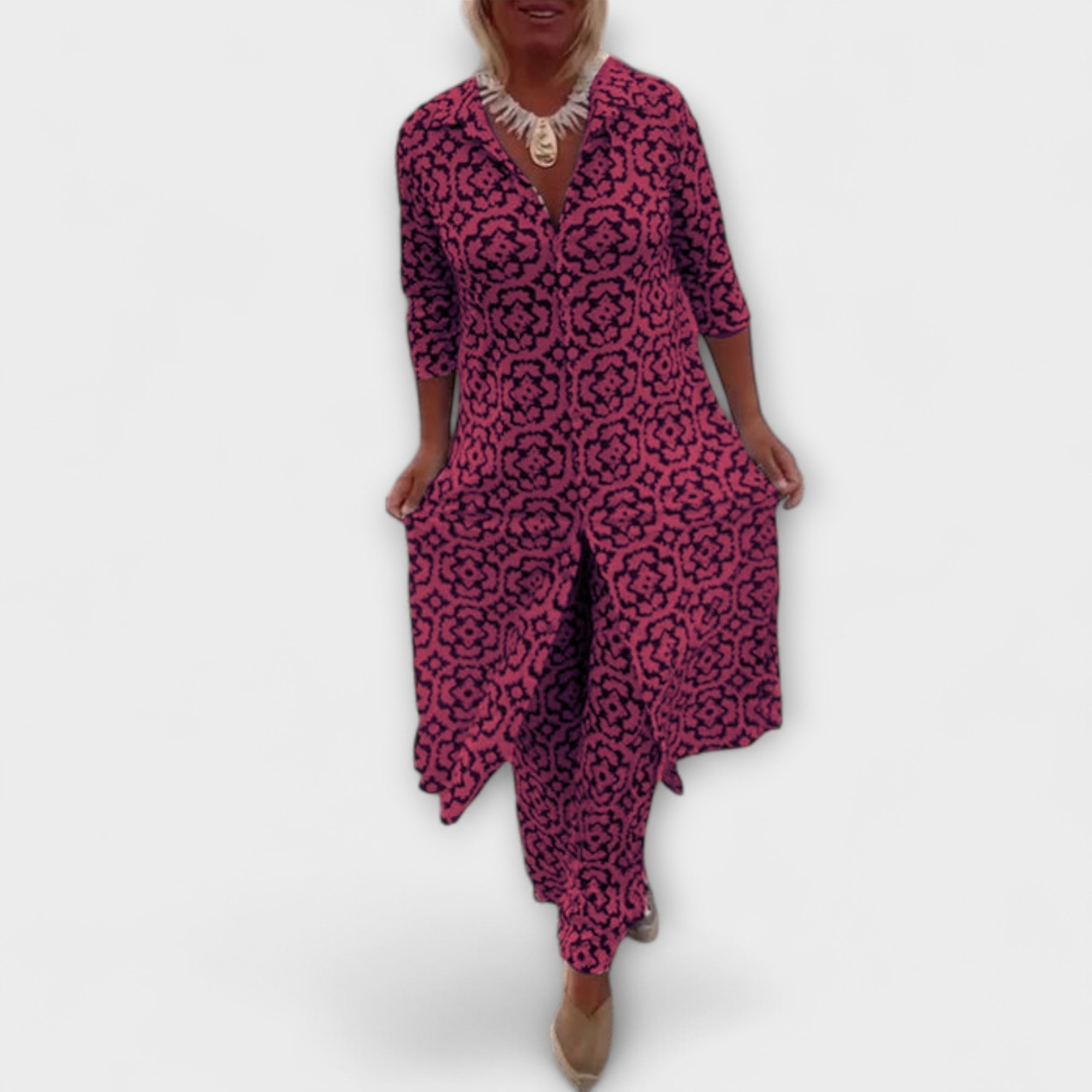 Camilla - Elegantní geometrický komplet