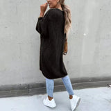 Dlouhý oversize cardigan pro ženy – Volný a pohodlný pletený