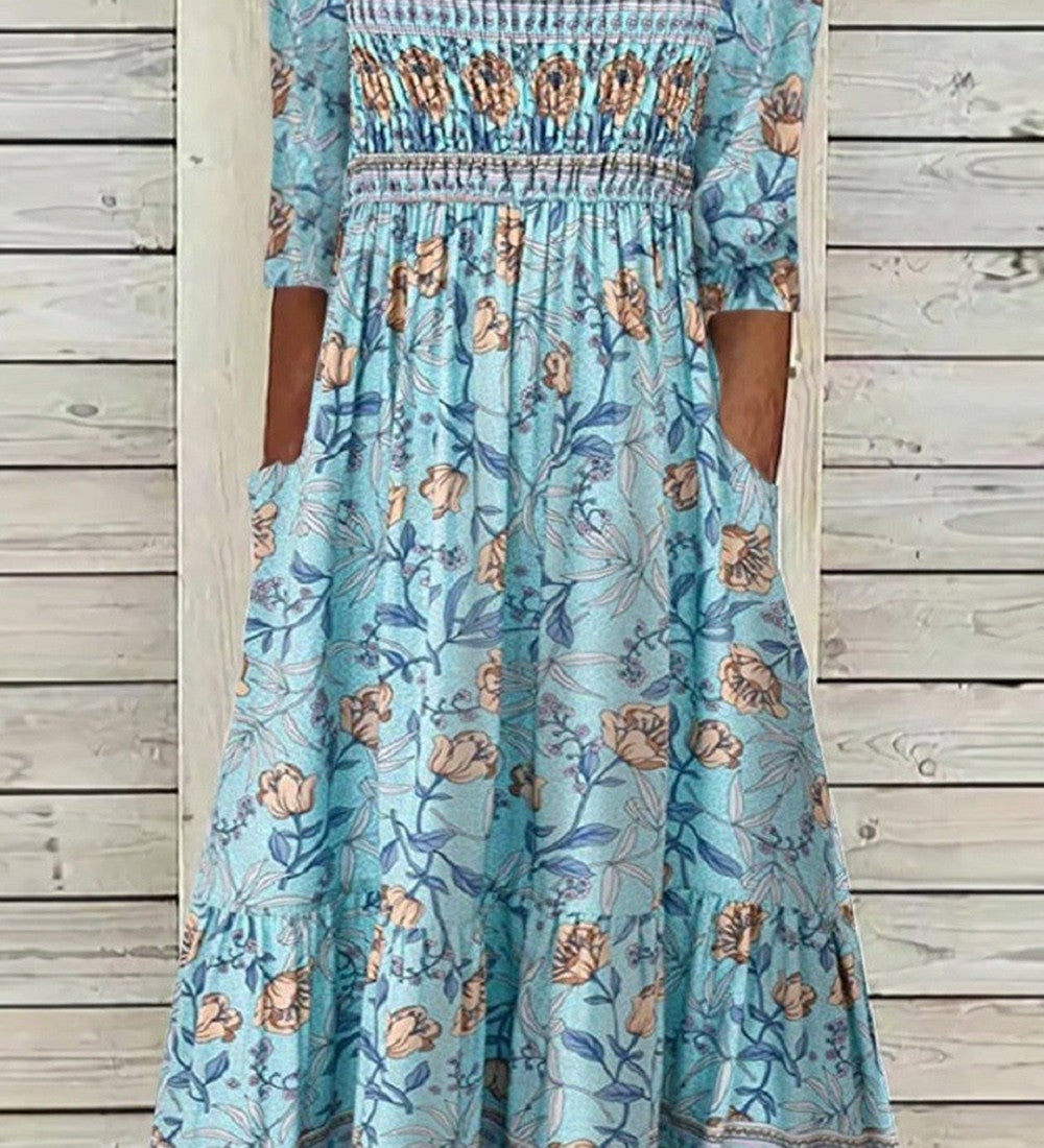 Darcie™ - Elegantní květinové šaty s jemným zakrytím břicha