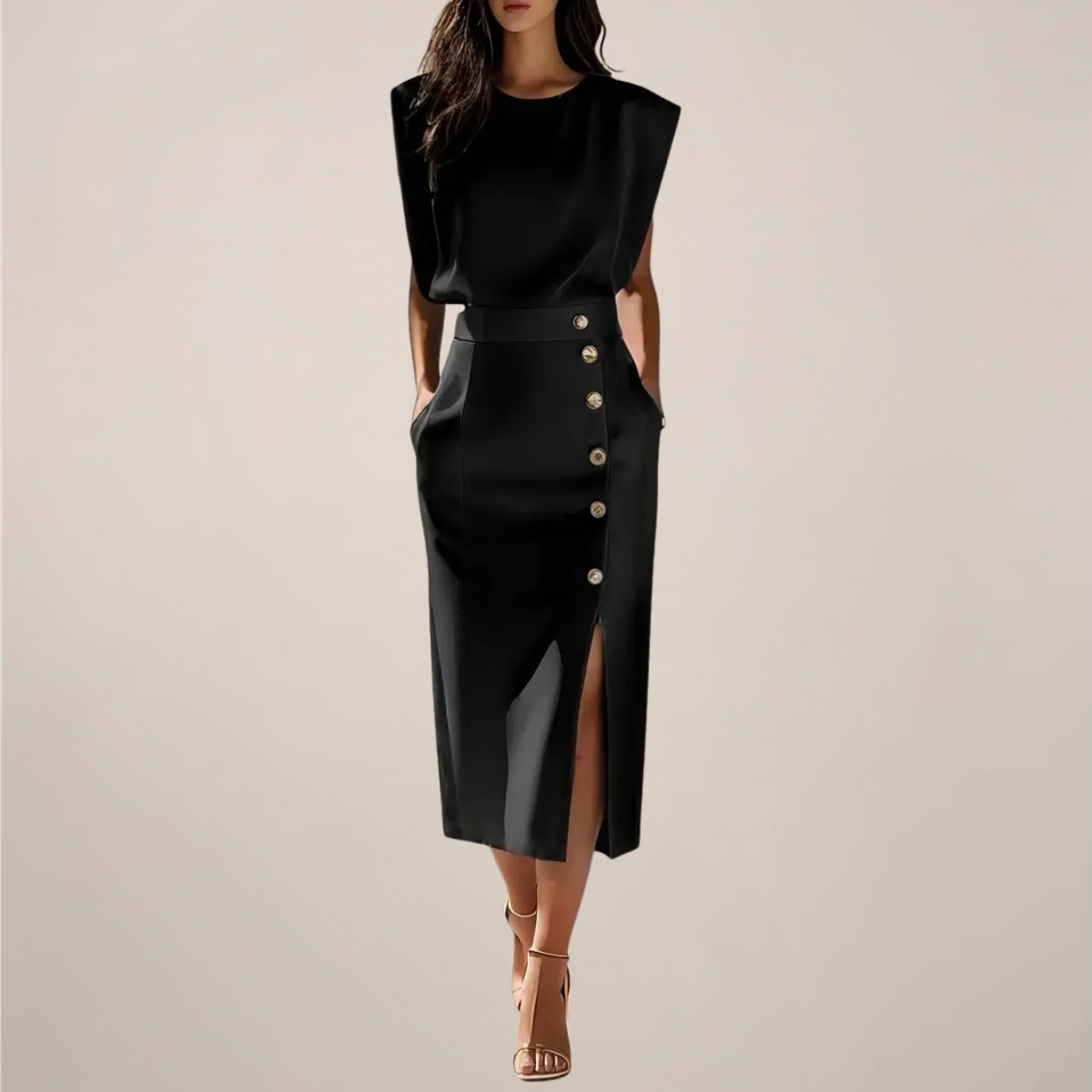 Elegantní midi šaty pro ženy – Plynulé a ženské