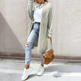 Dlouhý oversize cardigan pro ženy – Volný a pohodlný pletený