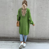 Dlouhý oversize cardigan pro ženy – Volný a pohodlný pletený