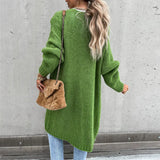 Dlouhý oversize cardigan pro ženy – Volný a pohodlný pletený