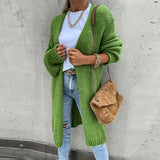 Dlouhý oversize cardigan pro ženy – Volný a pohodlný pletený