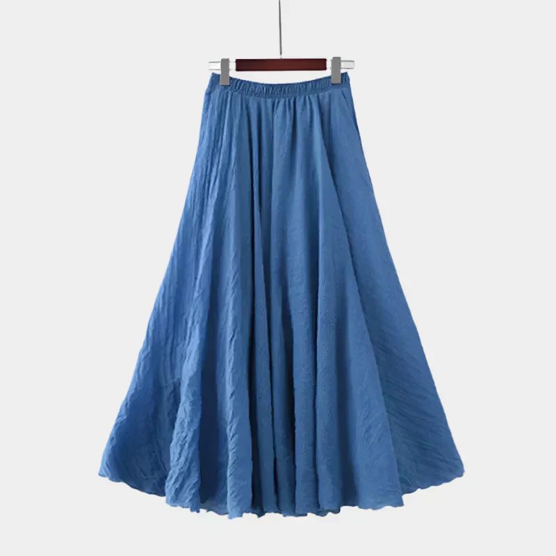 Kristýna Elegantní Vysoký Pas Dlouhá Sukně Lehké