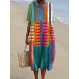 Katrin™ - Geometrické šaty v vintage stylu pro ženy