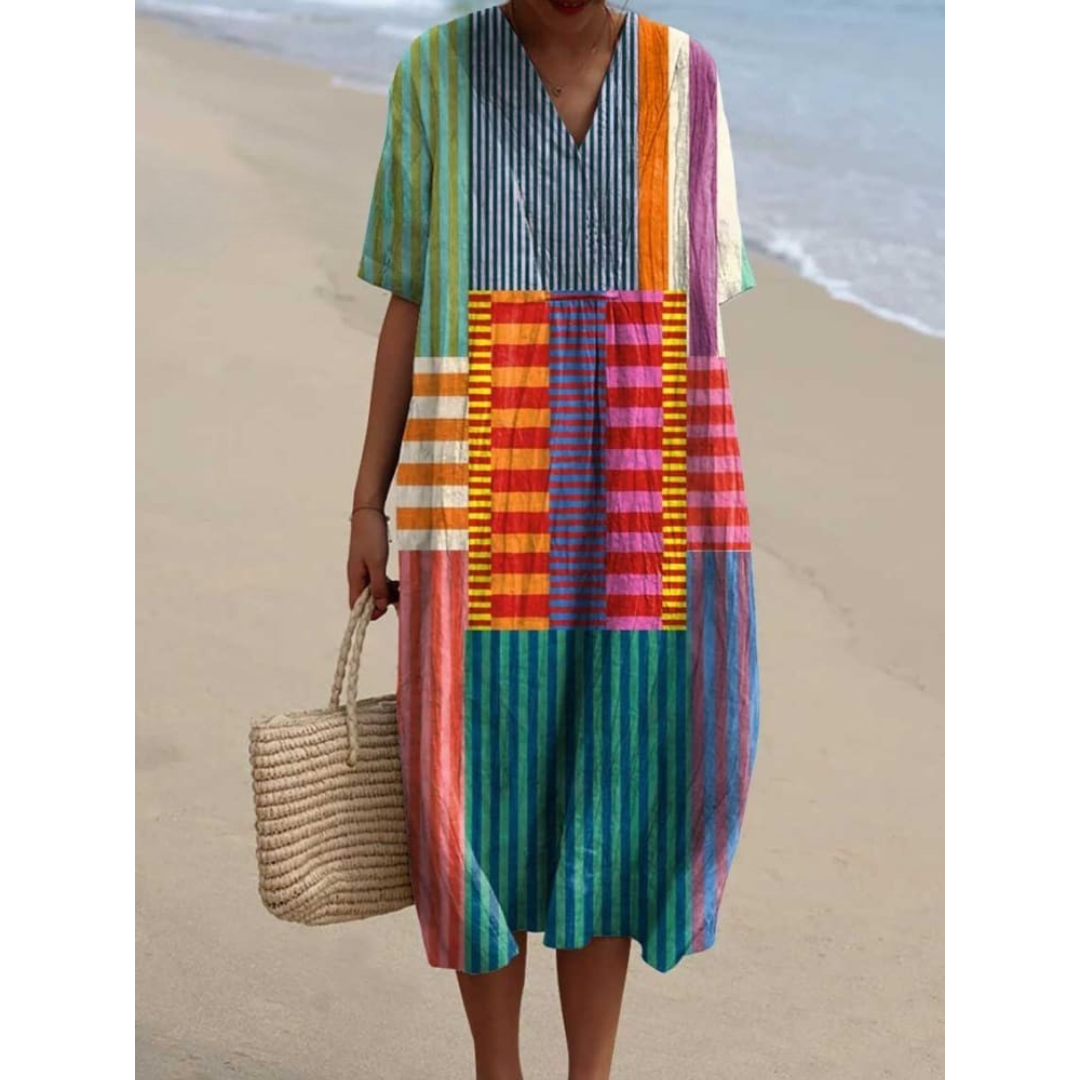 Katrin™ - Geometrické šaty v vintage stylu pro ženy