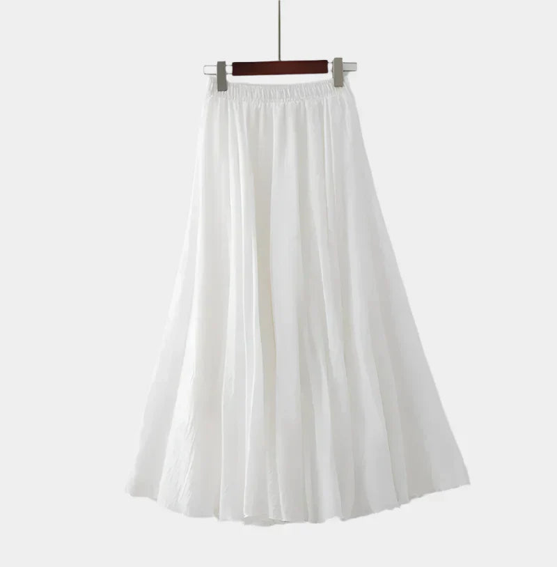 Kristýna Elegantní Vysoký Pas Dlouhá Sukně Lehké