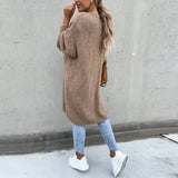 Dlouhý oversize cardigan pro ženy – Volný a pohodlný pletený
