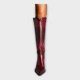 Krokodýlí vzorované boty s elegantním podpatkem