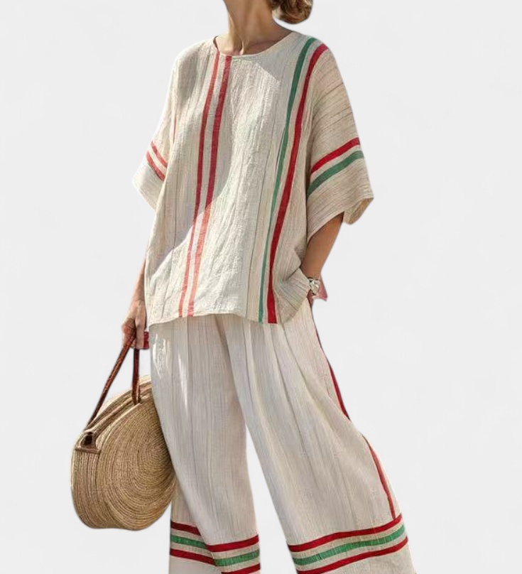 Mia – boho triko s volnými kalhotami