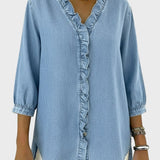 Diana | Denim tunika s volánky