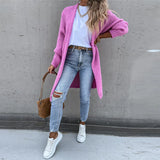 Dlouhý oversize cardigan pro ženy – Volný a pohodlný pletený