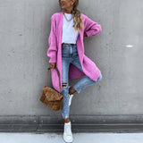 Dlouhý oversize cardigan pro ženy – Volný a pohodlný pletený