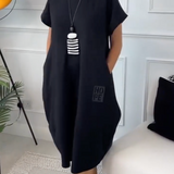 Zuzanna | Lehká letní šaty s kulatým výstřihem