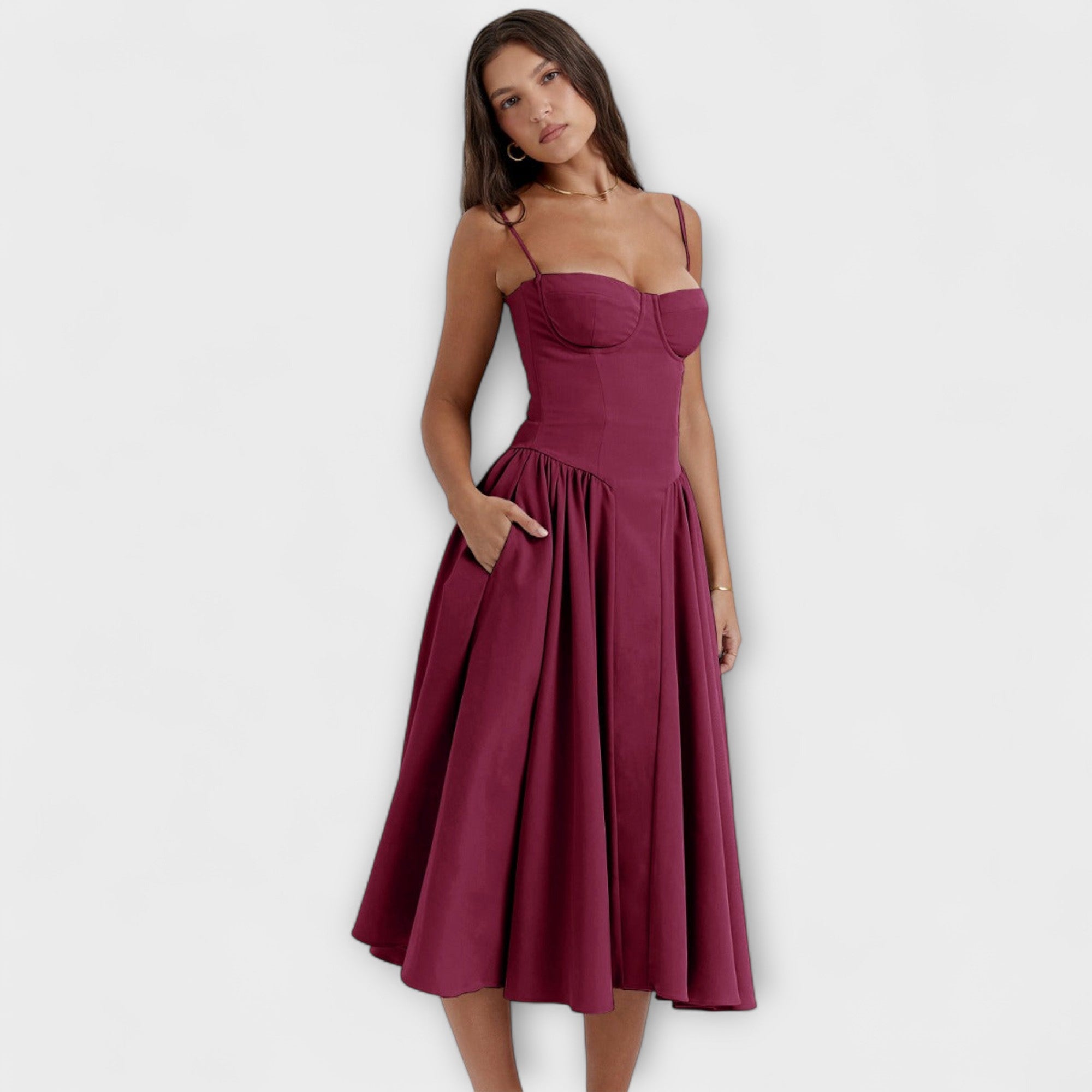 Rosalie - Elegantní korzetové šaty bez rukávů