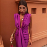 Rita Saténová Večerní Šaty pro Ženy – Elegantní a Světlé