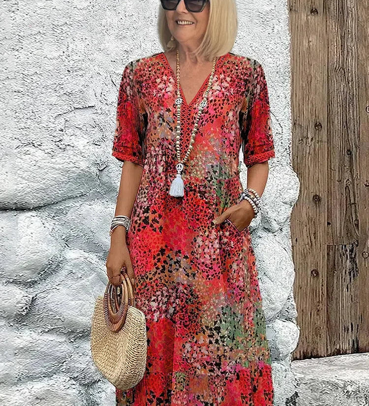 Monica | Elegantní květinové šaty