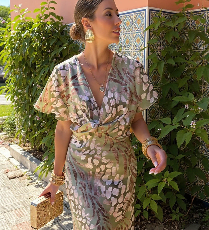 CLARANDRA™ - MIDI-KLEID V KUPRU