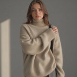 Oversize rolák z kašmíru pro ženy – Jemný, teplý, elegantní a ležérní
