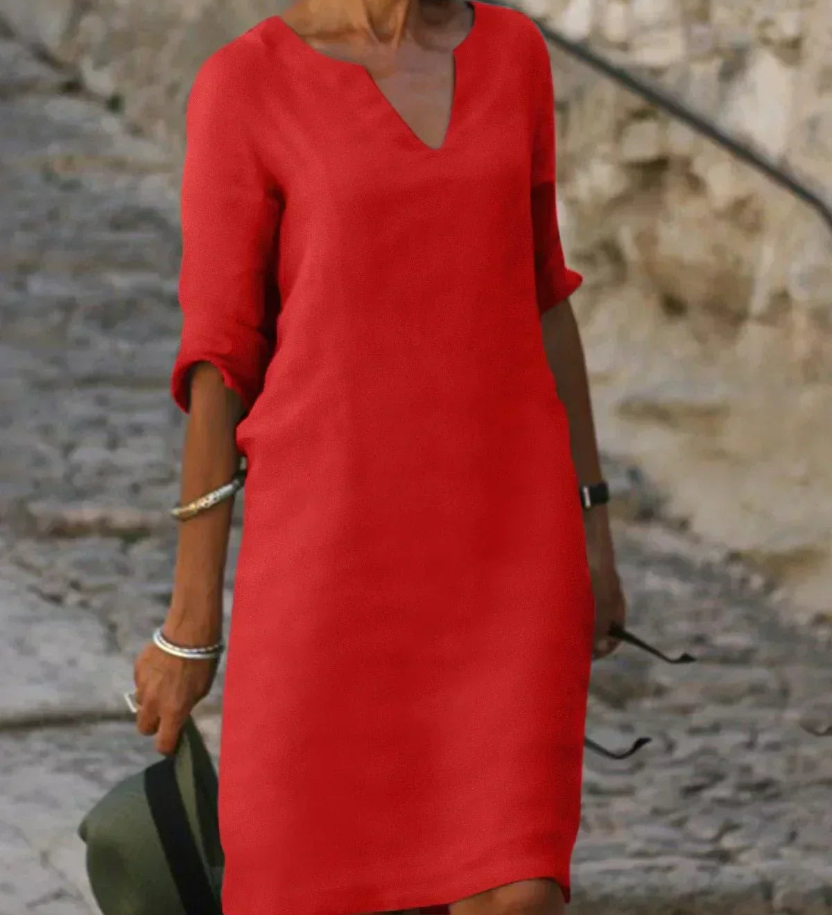 Josette™ - Elegantní šaty s V-výstřihem