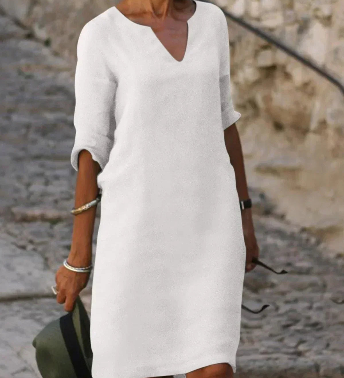 Josette™ - Elegantní šaty s V-výstřihem