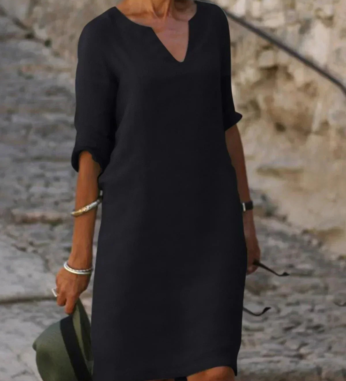 Josette™ - Elegantní šaty s V-výstřihem