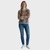 Roxy | Top s leopardím vzorem a jeansovými detaily