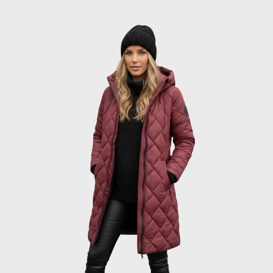 Clara | Elegantní vyšívaný kabát s kapucí